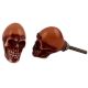 Brown Skull Resin Knob